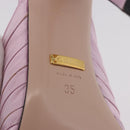GUCCI GG Marmont Sandals Satin 35 Pink Gold Auth am11971M-27