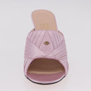 GUCCI GG Marmont Sandals Satin 35 Pink Gold Auth am11971M-28