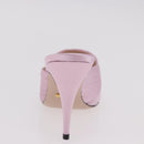 GUCCI GG Marmont Sandals Satin 35 Pink Gold Auth am11971M-29