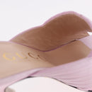 GUCCI GG Marmont Sandals Satin 35 Pink Gold Auth am11971M-32