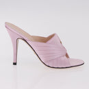 GUCCI GG Marmont Sandals Satin 35 Pink Gold Auth am11971M-4