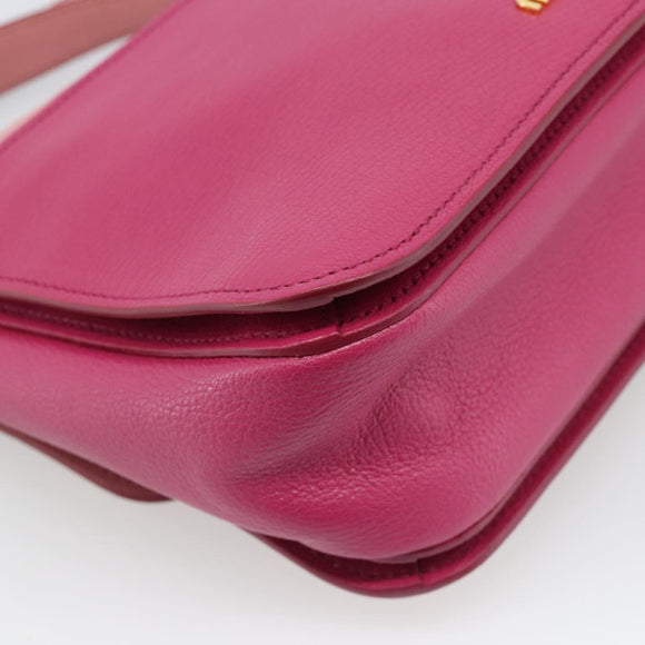 Miu Miu Hand Bag Leather 2way Pink Gold RN0726 Auth am11972V