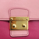 Miu Miu Hand Bag Leather 2way Pink Gold RN0726 Auth am11972V-17