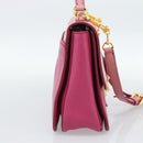 Miu Miu Hand Bag Leather 2way Pink Gold RN0726 Auth am11972V-4