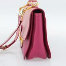 Miu Miu Hand Bag Leather 2way Pink Gold RN0726 Auth am11972V-5