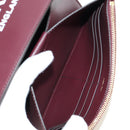 BURBERRY Every Day Shoulder Wallet Leather Bordeaux Gold Auth am11974M-23