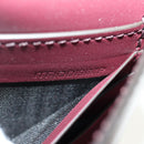 BURBERRY Every Day Shoulder Wallet Leather Bordeaux Gold Auth am11974M-11
