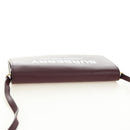 BURBERRY Every Day Shoulder Wallet Leather Bordeaux Gold Auth am11974M-6