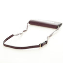 BURBERRY Every Day Shoulder Wallet Leather Bordeaux Gold Auth am11974M-7