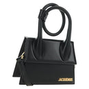 JACQUEMUS Hand Bag Leather 2way Black Gold Auth am11975V-1