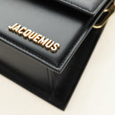 JACQUEMUS Hand Bag Leather 2way Black Gold Auth am11975V-16