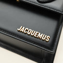 JACQUEMUS Hand Bag Leather 2way Black Gold Auth am11975V-19