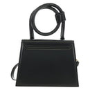 JACQUEMUS Hand Bag Leather 2way Black Gold Auth am11975V-3
