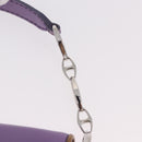 TOD’S Shoulder Hand Bag Suede Leather Purple Silver Auth am11976V-9