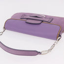 TOD’S Shoulder Hand Bag Suede Leather Purple Silver Auth am11976V-6