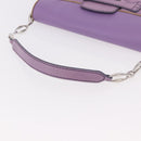 TOD’S Shoulder Hand Bag Suede Leather Purple Silver Auth am11976V-7