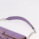 TOD’S Shoulder Hand Bag Suede Leather Purple Silver Auth am11976V-14