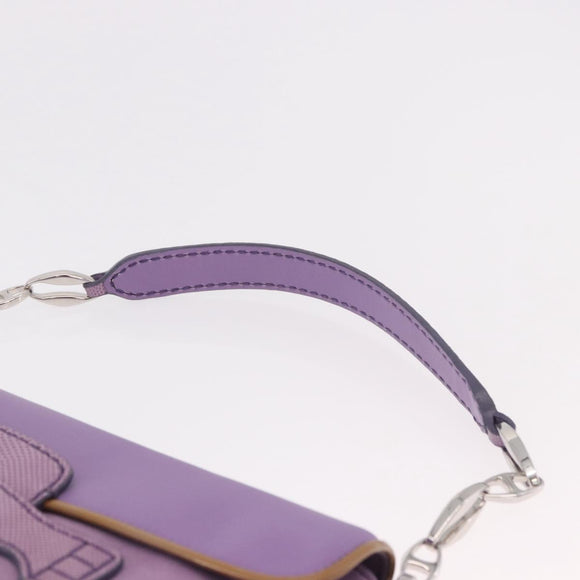 TOD’S Shoulder Hand Bag Suede Leather Purple Silver Auth am11976V
