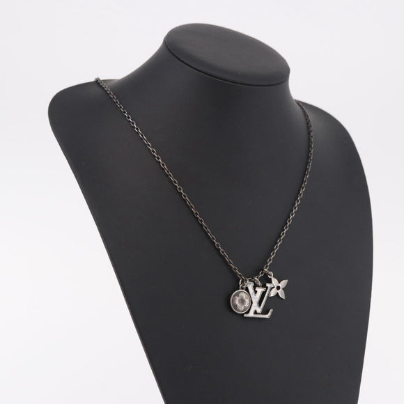 LOUIS VUITTON Necklace metal Silver M00317 LV Auth am11978A