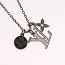 LOUIS VUITTON Necklace metal Silver M00317 LV Auth am11978A-3