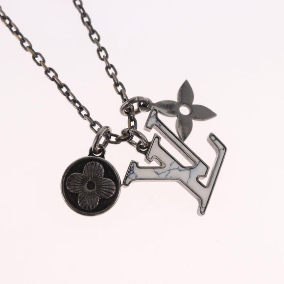 LOUIS VUITTON Necklace metal Silver M00317 LV Auth am11978A