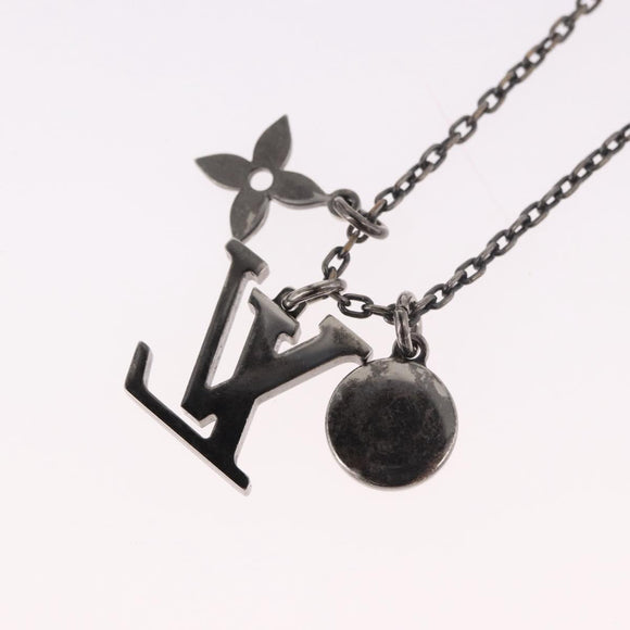 LOUIS VUITTON Necklace metal Silver M00317 LV Auth am11978A