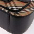 Burberrys Shoulder Bag Canvas Beige Silver Nova Check Auth am11979V-14
