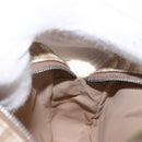 Christian Dior Trotter Canvas Romantic Hand Pouch PVC Beige Silver Auth am11980V-19