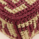 FENDI Zucca Canvas Mamma Baguette Bag Raffia 2way Beige Gold Auth am11981SM-19