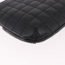 CHANEL Camellia No. 5 Accessories Chain Bag Lamb Skin Black CC Auth am11985M-16