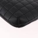 CHANEL Camellia No. 5 Accessories Chain Bag Lamb Skin Black CC Auth am11985M-17