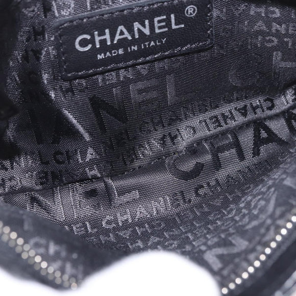 CHANEL Camellia No. 5 Accessories Chain Bag Lamb Skin Black CC Auth am11985M
