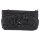 CHANEL Camellia No. 5 Accessories Chain Bag Lamb Skin Black CC Auth am11985M-13
