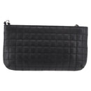 CHANEL Camellia No. 5 Accessories Chain Bag Lamb Skin Black CC Auth am11985M-2