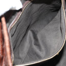 Miu Miu Ready Lock Shoulder Hand Bag Leather 2way Brown Gold Auth am11986V-30