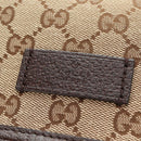 GUCCI GG Canvas Web Sherry Line Shoulder Bag Beige Silver 23302 Auth am11988V-28