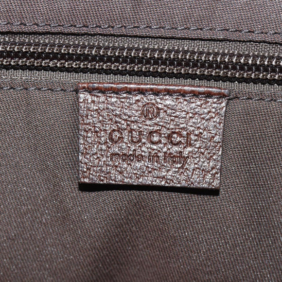 GUCCI GG Canvas Web Sherry Line Shoulder Bag Beige Silver 23302 Auth am11988V