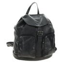 PRADA Backpack Leather Black VZ0053 Auth am11989V-1