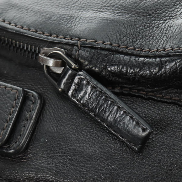 PRADA Backpack Leather Black VZ0053 Auth am11989V