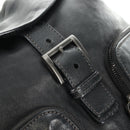 PRADA Backpack Leather Black VZ0053 Auth am11989V-19