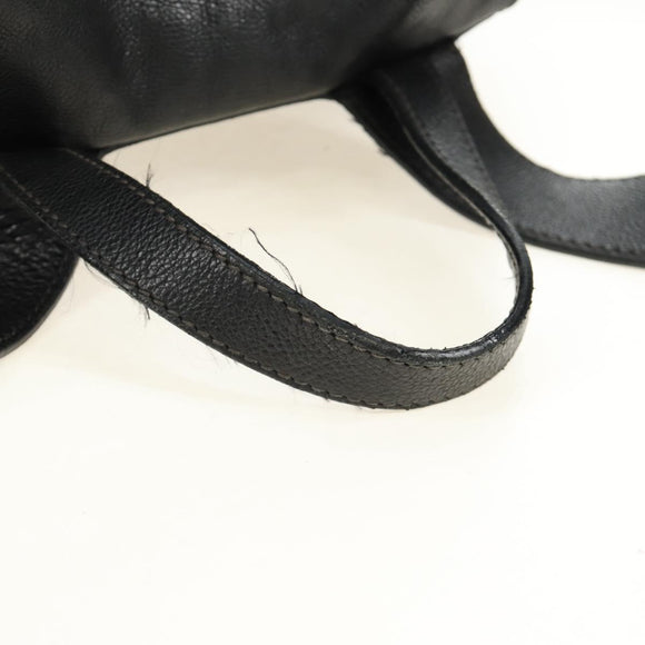 PRADA Backpack Leather Black VZ0053 Auth am11989V