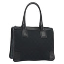 GUCCI GG Canvas Hand Bag Black Silver 000 0855 Auth am11991V-1
