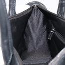 GUCCI GG Canvas Hand Bag Black Silver 000 0855 Auth am11991V-18