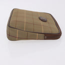 Burberrys Burberry Nova Check Blue Label Bag Nylon 3 Set Brown Red Auth am11993-12