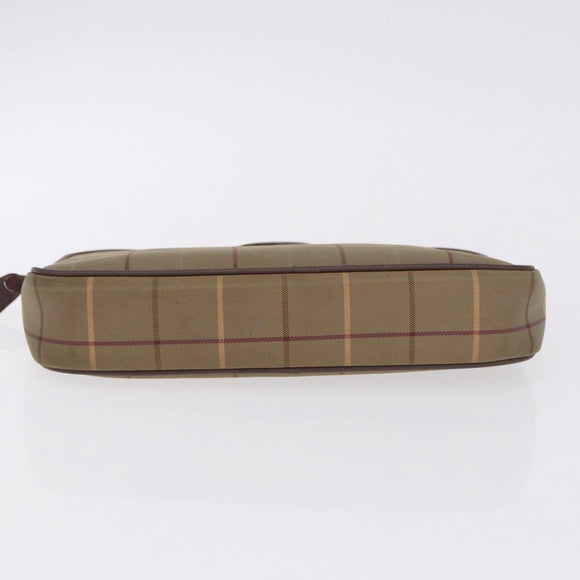 Burberrys Burberry Nova Check Blue Label Bag Nylon 3 Set Brown Red Auth am11993
