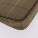 Burberrys Burberry Nova Check Blue Label Bag Nylon 3 Set Brown Red Auth am11993-15