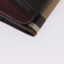 Burberrys Burberry Nova Check Blue Label Bag Nylon 3 Set Brown Red Auth am11993-22