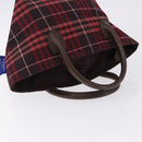 Burberrys Burberry Nova Check Blue Label Bag Nylon 3 Set Brown Red Auth am11993-5