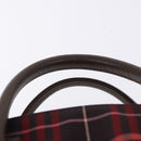 Burberrys Burberry Nova Check Blue Label Bag Nylon 3 Set Brown Red Auth am11993-6