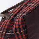 Burberrys Burberry Nova Check Blue Label Bag Nylon 3 Set Brown Red Auth am11993-8